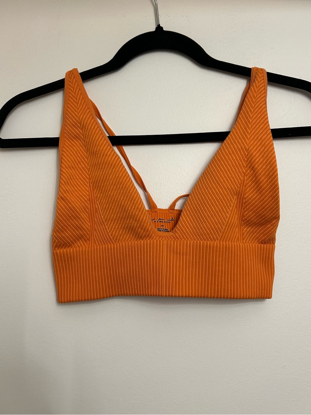 Urban Outfitters out from under Orange Ribbed Bralette